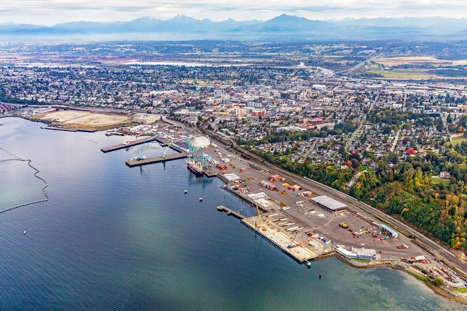 Port Gardner waterfront, Everett Port Gardner waterfront, Everett